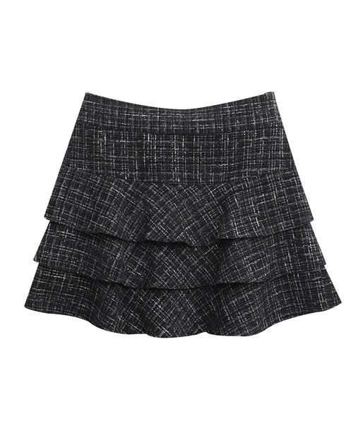 Anny tweed frill skirt_2 Colors