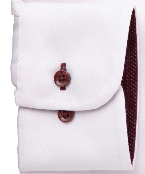 TOKYO SHIRTS（トウキョウシャツ）の「形態安定ノンアイロン ボタンダウン 長袖ビジネスワイシャツ（ビジネスシャツ・メンズ・ピンク・首回り37cm-裄丈80cm/首回り37cm-裄丈84cm/首回り39cm-裄丈80cm/首回り39cm-裄丈84cm/首回り41cm-裄丈82cm/首回り41cm-裄丈86cm/首回り42cm-裄丈82cm/首回り42cm-裄丈86cm/首回り43cm-裄丈82cm/首回り43cm-裄丈86cm）」の3枚目の写真