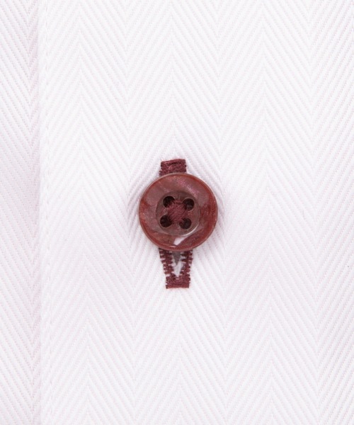 TOKYO SHIRTS（トウキョウシャツ）の「形態安定ノンアイロン ボタンダウン 長袖ビジネスワイシャツ（ビジネスシャツ・メンズ・ピンク・首回り37cm-裄丈80cm/首回り37cm-裄丈84cm/首回り39cm-裄丈80cm/首回り39cm-裄丈84cm/首回り41cm-裄丈82cm/首回り41cm-裄丈86cm/首回り42cm-裄丈82cm/首回り42cm-裄丈86cm/首回り43cm-裄丈82cm/首回り43cm-裄丈86cm）」の4枚目の写真