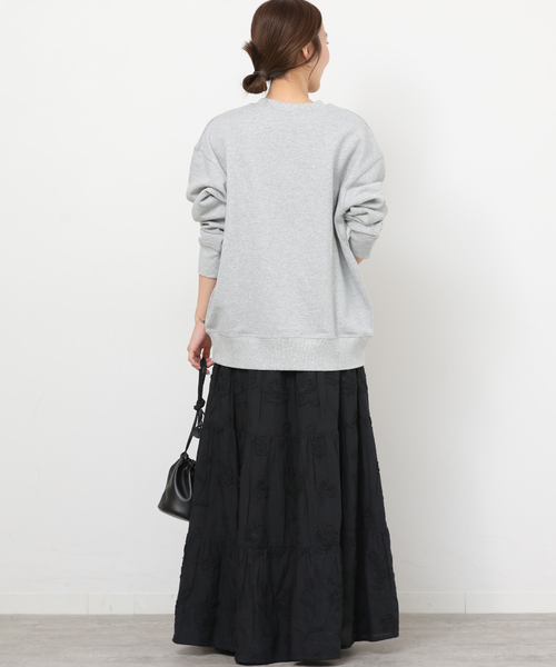 JOURNAL STANDARD relume（ジャーナルスタンダード　レリューム）の「3Dシフリティアードスカート（スカート・レディース・ホワイト/ブラック・FREE）」の5枚目の写真