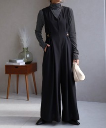 Social GIRL（ソーシャルガール）の「/Social GIRL/サイドボタンオールインワン サロペット（サロペット/オーバーオール）」