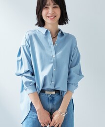 【洗える】デニムライクシャツ
