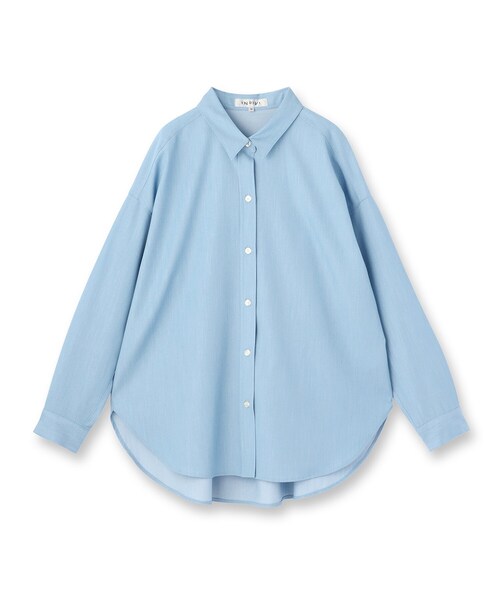INDIVI（インディヴィ）の「【洗える】デニムライクシャツ（シャツ/ブラウス・レディース・ブルー系その他5/サックスブルー系3・38/13/05）」の3枚目の写真