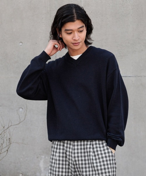 RAGEBLUE（レイジブルー）の「Ensemble Highgage Vneck knit アンサンブルVネックニット（ニット/セーター・メンズ・ネイビー/イエロー・LARGE/MEDIUM）」の13枚目の写真