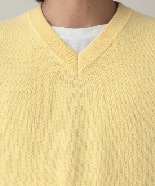 RAGEBLUE（レイジブルー）の「Ensemble Highgage Vneck knit アンサンブルVネックニット（ニット/セーター・メンズ・ネイビー/イエロー・LARGE/MEDIUM）」の5枚目の写真