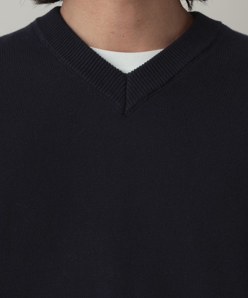 RAGEBLUE（レイジブルー）の「Ensemble Highgage Vneck knit アンサンブルVネックニット（ニット/セーター・メンズ・ネイビー/イエロー・LARGE/MEDIUM）」の6枚目の写真