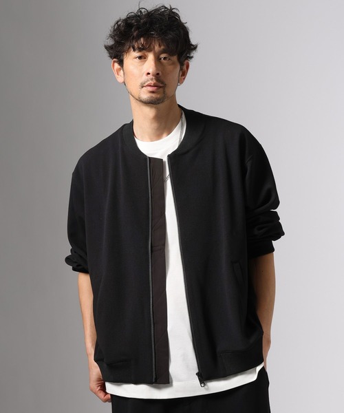 BAYFLOW（ベイフロー）の「［セットアップ可］アーバンライトブルゾン【ストレッチ】（テーラードジャケット・メンズ・ブラック/チャコール・MEDIUM/LARGE）」の2枚目の写真
