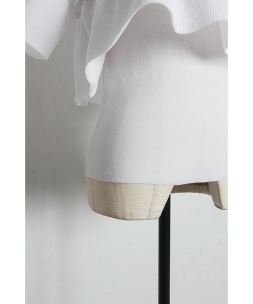 &. NOSTALGIA(アンドドットノスタルジア)の「2ピースフリルニット(ニット/セーター・レディース・ブラック/ホワイト・M)」の11枚目の写真