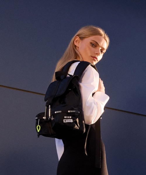 MSGM(エムエスジーエム)の「【MSGM×LeSportsac】TheMwave Jaquard Voyager Backpack(バックパック/リュック・レディース・ブラック・ONE SIZE)」の10枚目の写真