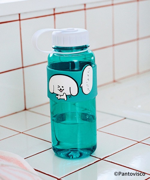先輩の水筒 セール】バンド付きクリアボトル[パントビスコ コラボ]（水筒
