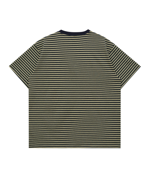 HOODHOOD(フッドフッド)の「ロゴストライプ半袖Tシャツネイビー(Tシャツ/カットソー・レディース・その他・1/2)」の6枚目の写真