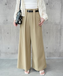 ワイドパンツ ハイウエスト ボトムス