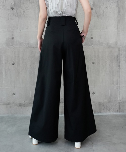 DRESS PLUS(ドレスプラス)の「ワイドパンツ ハイウエスト ボトムス(その他パンツ・レディース・ベージュ/オフホワイト/ブラック・M/L)」の19枚目の写真