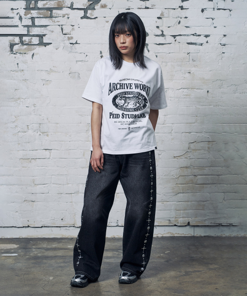 PEID(ペイド)の「PD タイガーワークス 半袖Tシャツ ホワイト(Tシャツ/カットソー・レディース・ホワイト・2/3/4/5/6/1)」の3枚目の写真