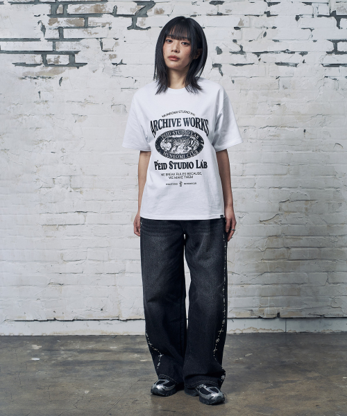 PEID(ペイド)の「PD タイガーワークス 半袖Tシャツ ホワイト(Tシャツ/カットソー・レディース・ホワイト・2/3/4/5/6/1)」の5枚目の写真
