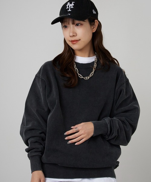 ACASAM(アカサム)の「ACASAM/アカサム PLANE CREW NECK SWEAT SHIRTS カジュアル ストリート クルーネック スウェット トレーナー ヴィンテージ 秋 秋服 2026年秋冬(スウェット・レディース・レッド/ホワイト/ネイビー/ブラック・S/M/L/XL)」の2枚目の写真