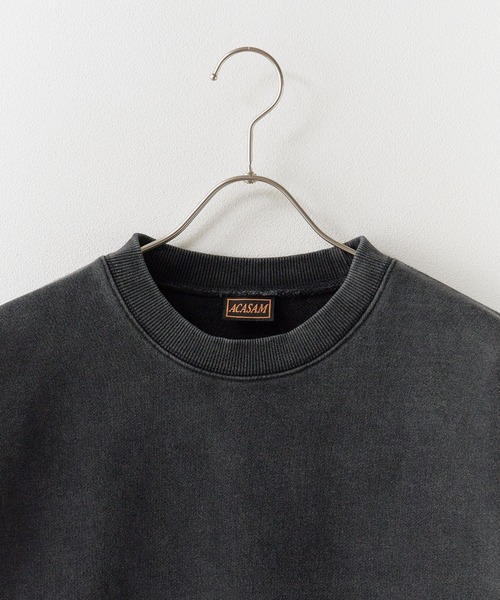 ACASAM(アカサム)の「ACASAM/アカサム PLANE CREW NECK SWEAT SHIRTS カジュアル ストリート クルーネック スウェット トレーナー ヴィンテージ 秋 秋服 2026年秋冬(スウェット・レディース・レッド/ホワイト/ネイビー/ブラック・S/M/L/XL)」の5枚目の写真