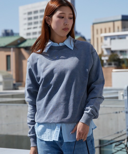 ACASAM(アカサム)の「ACASAM/アカサム PLANE CREW NECK SWEAT SHIRTS カジュアル ストリート クルーネック スウェット トレーナー ヴィンテージ 秋 秋服 2026年秋冬(スウェット・レディース・レッド/ホワイト/ネイビー/ブラック・S/M/L/XL)」の11枚目の写真
