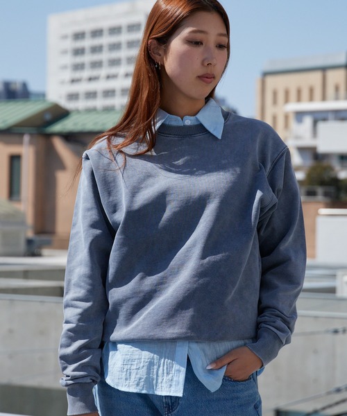 ACASAM(アカサム)の「ACASAM/アカサム PLANE CREW NECK SWEAT SHIRTS カジュアル ストリート クルーネック スウェット トレーナー ヴィンテージ 秋 秋服 2026年秋冬(スウェット・レディース・レッド/ホワイト/ネイビー/ブラック・S/M/L/XL)」の12枚目の写真