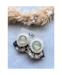 【Lily accessory】インド刺繡ピアス(MA)