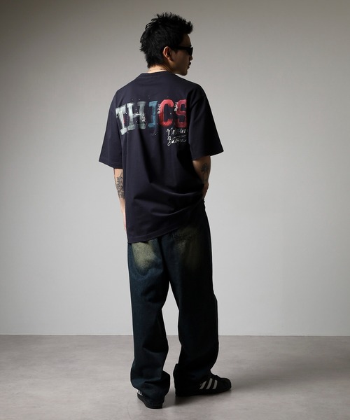 FUNALIVE(ファンアライブ)の「ABETTOR グラインダー加工手書き風「THICS」ロゴSS/T ※数量限定 半袖(Tシャツ/カットソー・メンズ・ホワイト/ブラック・M/L)」の18枚目の写真