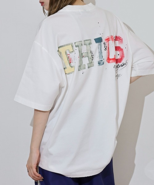 FUNALIVE(ファンアライブ)の「ABETTOR グラインダー加工手書き風「THICS」ロゴSS/T ※数量限定 半袖(Tシャツ/カットソー・メンズ・ホワイト/ブラック・M/L)」の11枚目の写真
