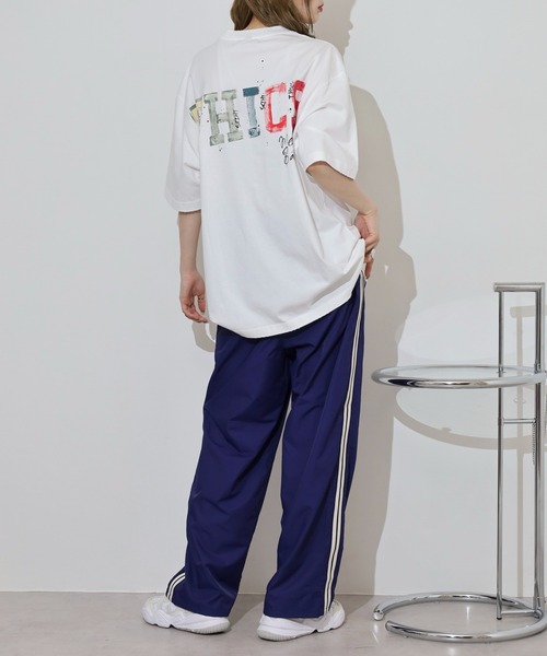 FUNALIVE(ファンアライブ)の「ABETTOR グラインダー加工手書き風「THICS」ロゴSS/T ※数量限定 半袖(Tシャツ/カットソー・メンズ・ホワイト/ブラック・M/L)」の13枚目の写真