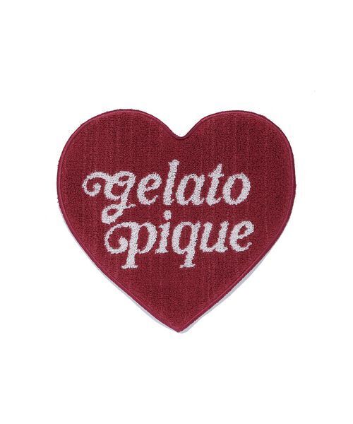 gelato pique(ジェラートピケ)の「ハートハンドタオル(ハンカチ/ハンドタオル・レディース・レッド・F)」の2枚目の写真