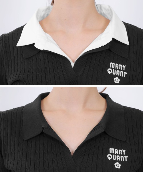 レイヤードポロ プルオーバー（ポロシャツ）｜MARY QUANT（マリー