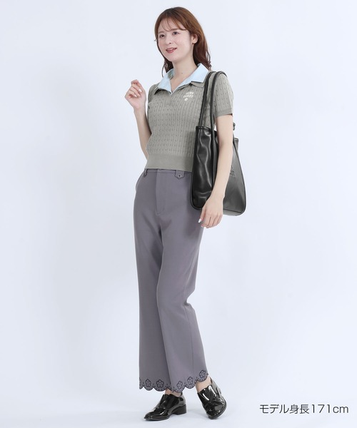MARY QUANT(マリークワント)の「レイヤードポロ プルオーバー(ポロシャツ・レディース・ネイビー/ブラック/アイボリー/グレー・M)」の16枚目の写真