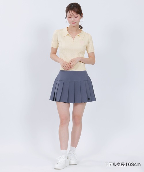 MARY QUANT(マリークワント)の「レイヤードポロ プルオーバー(ポロシャツ・レディース・ネイビー/ブラック/アイボリー/グレー・M)」の8枚目の写真