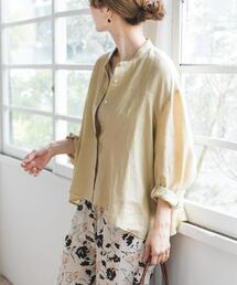 URBAN RESEARCH DOORS | リネンカーブスリーブブラウス(シャツ/ブラウス)