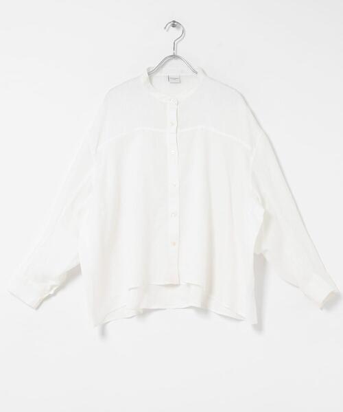 URBAN RESEARCH DOORS（アーバンリサーチドアーズ）の「リネンカーブスリーブブラウス（シャツ/ブラウス・レディース・モカ/イエロー/オフホワイト・FREE）」の14枚目の写真