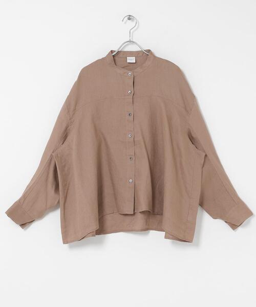 URBAN RESEARCH DOORS（アーバンリサーチドアーズ）の「リネンカーブスリーブブラウス（シャツ/ブラウス・レディース・モカ/イエロー/オフホワイト・FREE）」の5枚目の写真