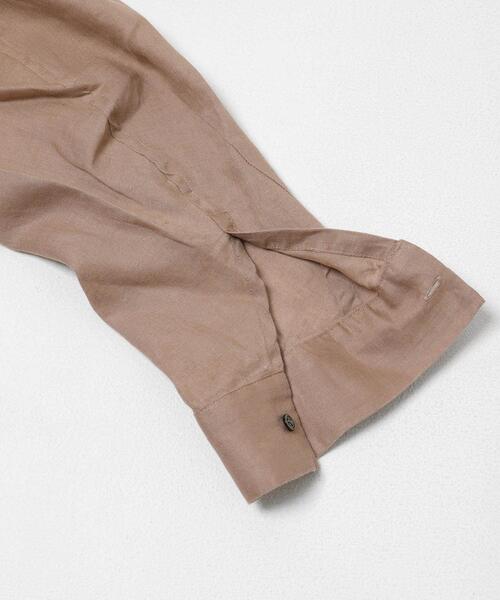 URBAN RESEARCH DOORS（アーバンリサーチドアーズ）の「リネンカーブスリーブブラウス（シャツ/ブラウス・レディース・モカ/イエロー/オフホワイト・FREE）」の6枚目の写真