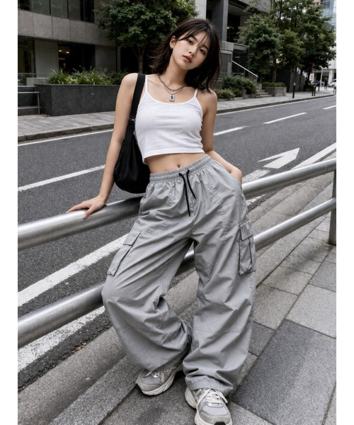 BAG IN THE DAY｜バッグインザデイのカーゴパンツ（グレー/灰色系
