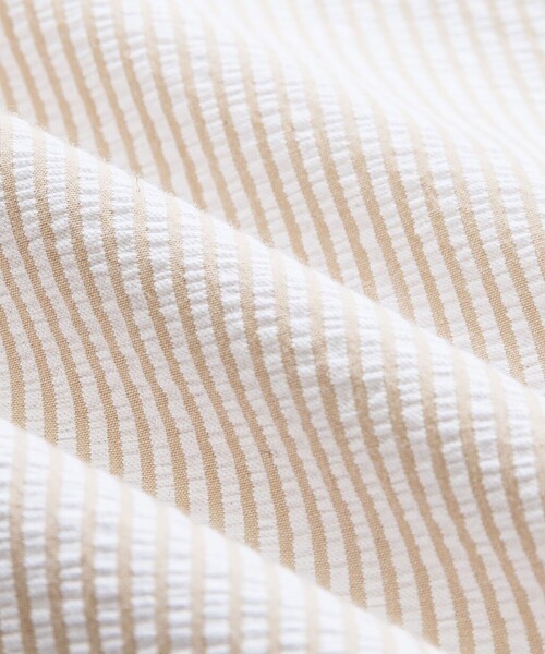 BROOKS BROTHERS(ブルックスブラザーズ)の「◆オンラインストア限定◆ コットン ビッグGFロゴ シアサッカー ショートスリーブ カジュアルシャツ Traditional Fit(シャツ/ブラウス・メンズ・ホワイト/ベージュ・LARGE/MEDIUM/SMALL)」の7枚目の写真