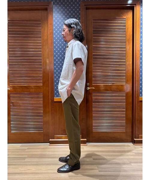 BROOKS BROTHERS(ブルックスブラザーズ)の「◆オンラインストア限定◆ コットン ビッグGFロゴ シアサッカー ショートスリーブ カジュアルシャツ Traditional Fit(シャツ/ブラウス・メンズ・ホワイト/ベージュ・LARGE/MEDIUM/SMALL/X-LARGE)」の15枚目の写真