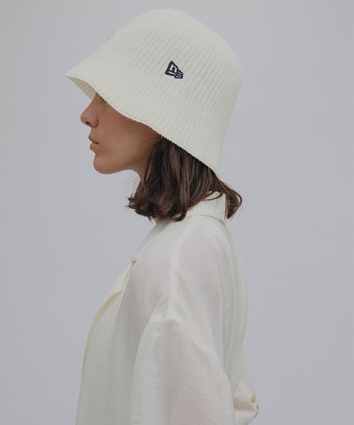 NEW ERA(ニューエラ)の「NEW ERA × Ameri KNIT BUCKET HAT(ハット・レディース・アイボリー/ブラック・FREE)」の8枚目の写真