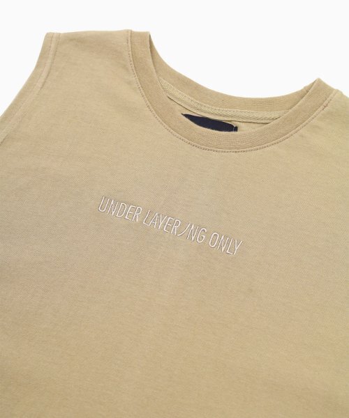 AJOBYAJO（アジョバイアジョ）の「Under Layering Only Sleeveless T-Shirt [BEIGE]（Tシャツ/カットソー・レディース・その他・FREE）」の2枚目の写真