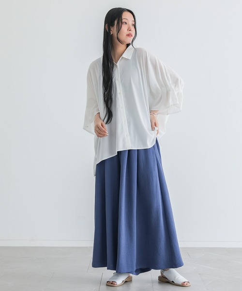 n'OrLABEL（ノアールレーベル）の「【冷感】とろみガウチョパンツ（その他パンツ・レディース・ブラック/ライトベージュ/テラコッタ/ブルー・FREE）」の22枚目の写真