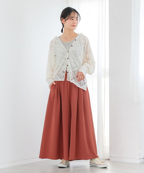 n'OrLABEL（ノアールレーベル）の「【冷感】とろみガウチョパンツ（その他パンツ・レディース・ブラック/ライトベージュ/テラコッタ/ブルー・FREE）」の10枚目の写真