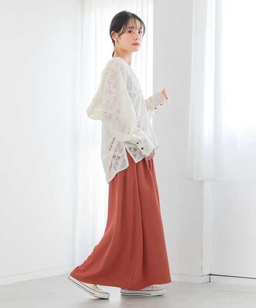 n'OrLABEL（ノアールレーベル）の「【冷感】とろみガウチョパンツ（その他パンツ・レディース・ブラック/ライトベージュ/テラコッタ/ブルー・FREE）」の12枚目の写真