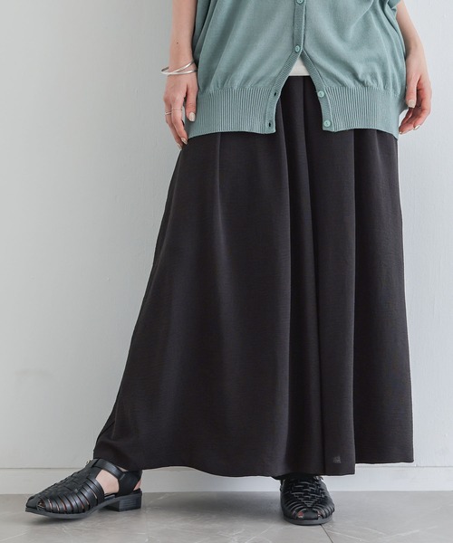n'OrLABEL（ノアールレーベル）の「【冷感】とろみガウチョパンツ（その他パンツ・レディース・ブラック/ライトベージュ/テラコッタ/ブルー・FREE）」の7枚目の写真
