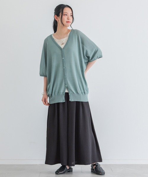 n'OrLABEL（ノアールレーベル）の「【冷感】とろみガウチョパンツ（その他パンツ・レディース・ブラック/ライトベージュ/テラコッタ/ブルー・FREE）」の8枚目の写真