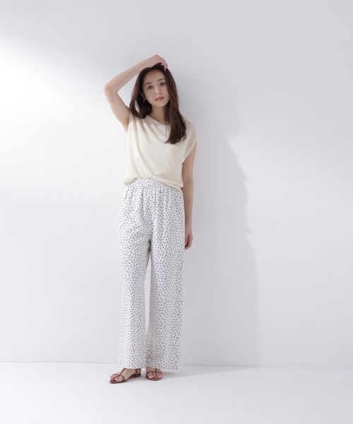 NATURAL BEAUTY BASIC(ナチュラルビューティーベーシック)の「ドットイージーパンツ(その他パンツ・レディース・ブラック系その他2/ホワイト系その他・フリ-)」の12枚目の写真
