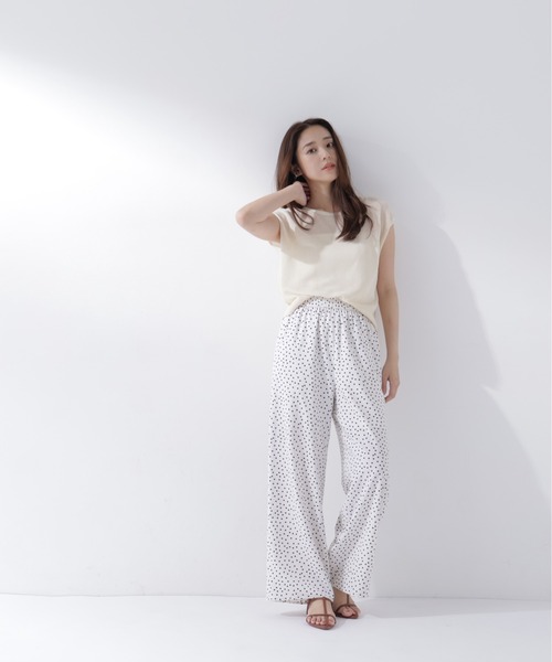 NATURAL BEAUTY BASIC(ナチュラルビューティーベーシック)の「ドットイージーパンツ(その他パンツ・レディース・ブラック系その他2/ホワイト系その他・フリ-)」の16枚目の写真