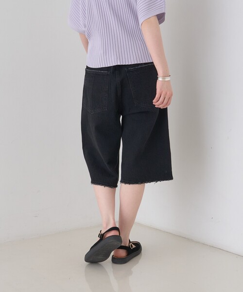 upperhights(アッパーハイツ)の「【upper hights/アッパーハイツ】THE LIAM SHORT デニム/ショートパンツ/ハーフパンツ/洗濯機洗い可/日本製(デニムパンツ・レディース・ブラック/ブルー・25/24/23)」の7枚目の写真