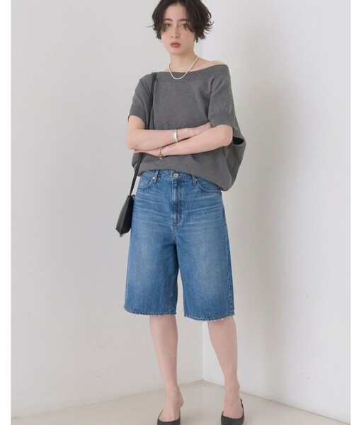 upperhights(アッパーハイツ)の「【upper hights/アッパーハイツ】THE LIAM SHORT デニム/ショートパンツ/ハーフパンツ/洗濯機洗い可/日本製(デニムパンツ・レディース・ブラック/ブルー・25/24/23)」の20枚目の写真
