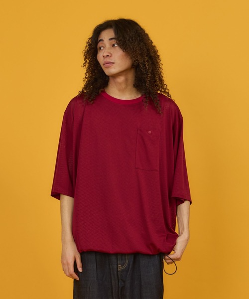 BURLAP OUTFITTER(バーラップアウトフィッター)の「MESH POCKET TEE / メッシュ ポケット ティー(Tシャツ/カットソー・メンズ・ブラック/バーガンディー/アッシュグレー/ホワイト・LARGE/X-LARGE/MEDIUM/SMALL)」の4枚目の写真